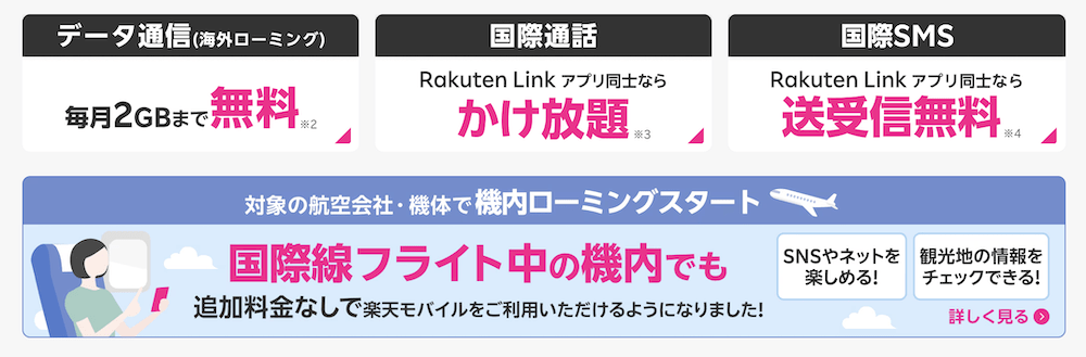 楽天モバイル|日本の電話番号を維持したまま海外も使いたい人向け